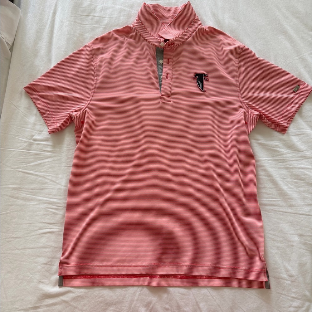 Nike Men's Atlanta Falcons Striped Polo